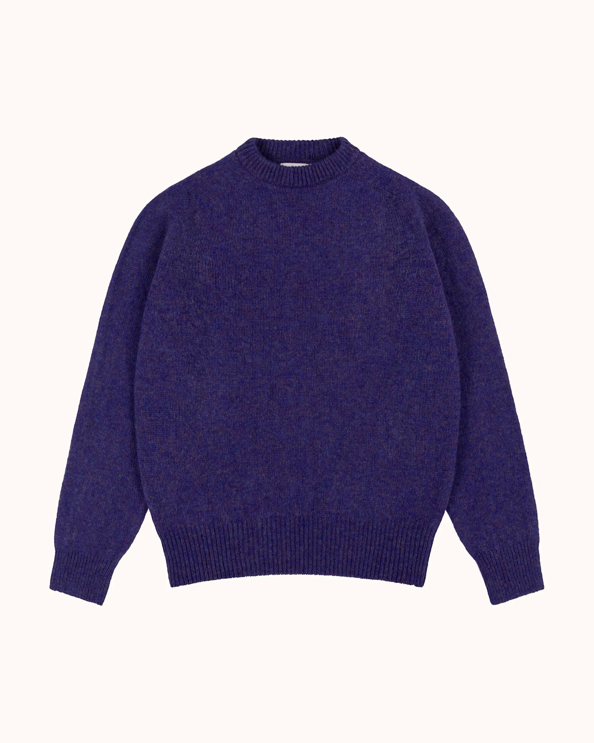 Shetland Wool Crew Neck Sweater